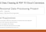 do excel data cleaning, formatting, sorting, merging,  remove